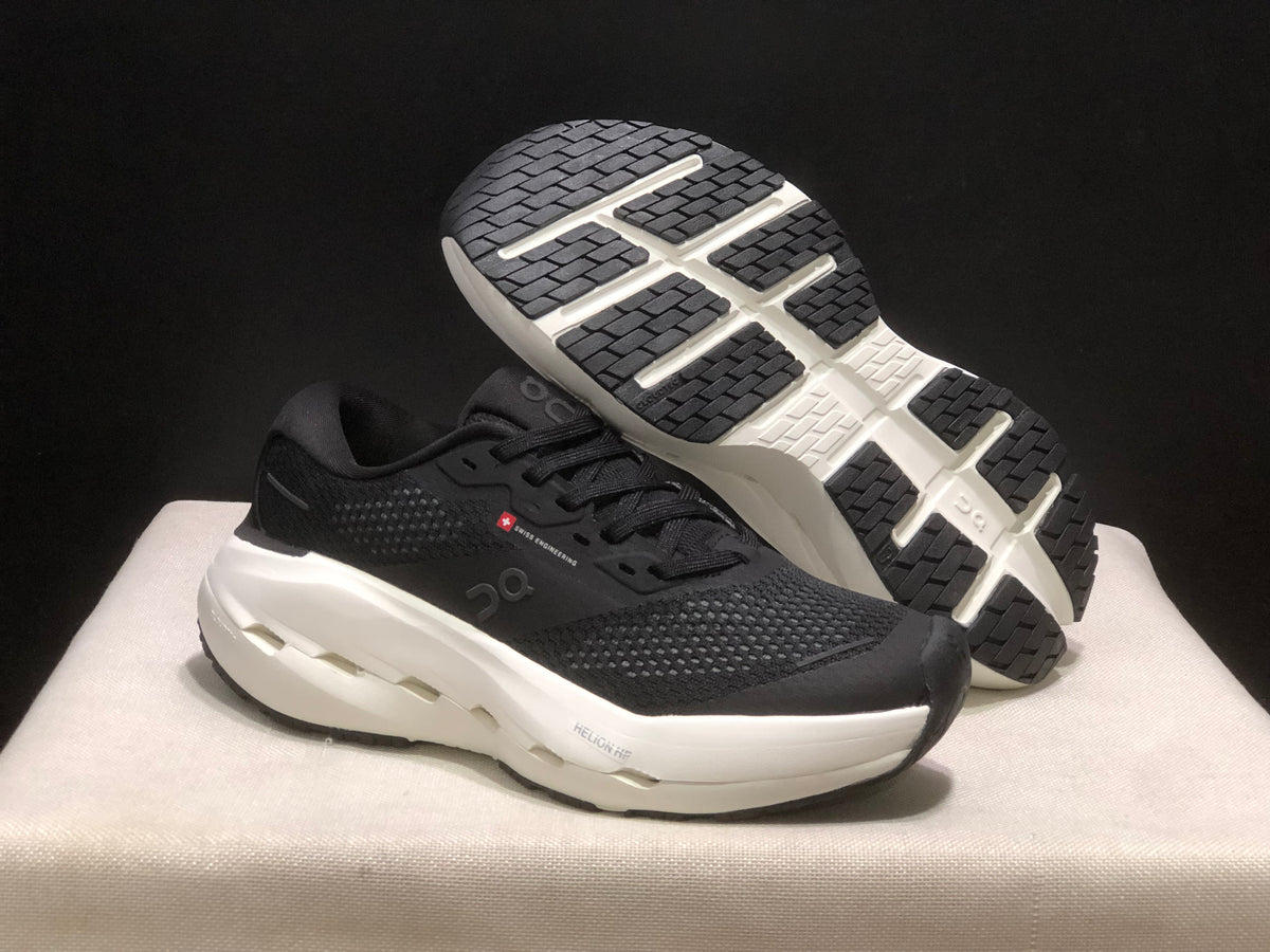 ON Black Low-Top Sneakers with White Sole