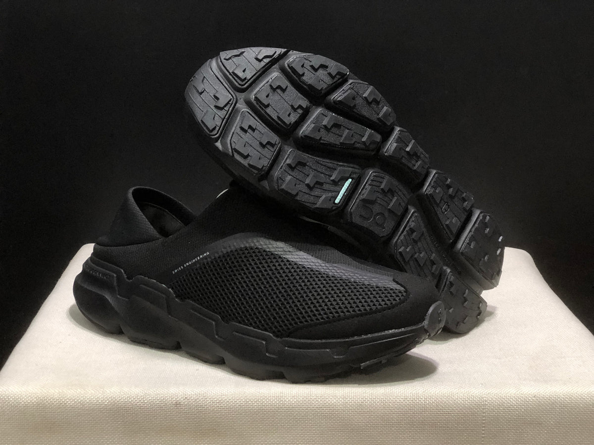 Cloudsoma Moc Black Mesh Sneakers with Lugged Sole