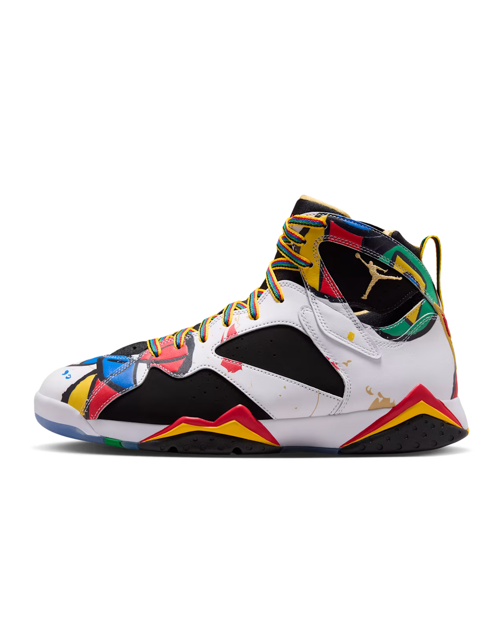Men's Air Jordan 7 Retro Miro White/Metallic Gold/Sport Red/Varsity Royal IQ6573-100